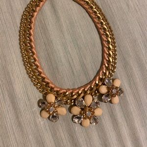 Gorgeous pink and gold statement necklace